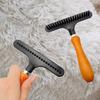 Stainless Steel Pet Comb for Long Thick Hair Deshedding Cleaning Carpet Rake  Dogs Puppy Cats