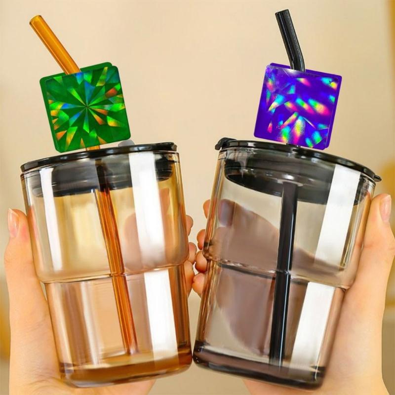 Holographic Straw Topper Resin Silicone Molds for Cup Decoration,Resin Casting,Art Crafts,DIY Making Home Decoration