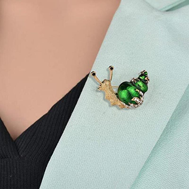 RUI RUI YU Women's  Brooch Pin  Alloy  Animal  Diamond-studded   Snail   Brooch
