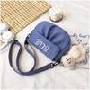 Trendy Fashionable Letter Crossbody Bag Canvas Simple Shoulder Bag Square Mobile Phone Bag Women's Fashion