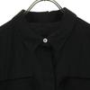 SOEJU Short Sleeve Front Button Long Shirt Dress F Black Women Used