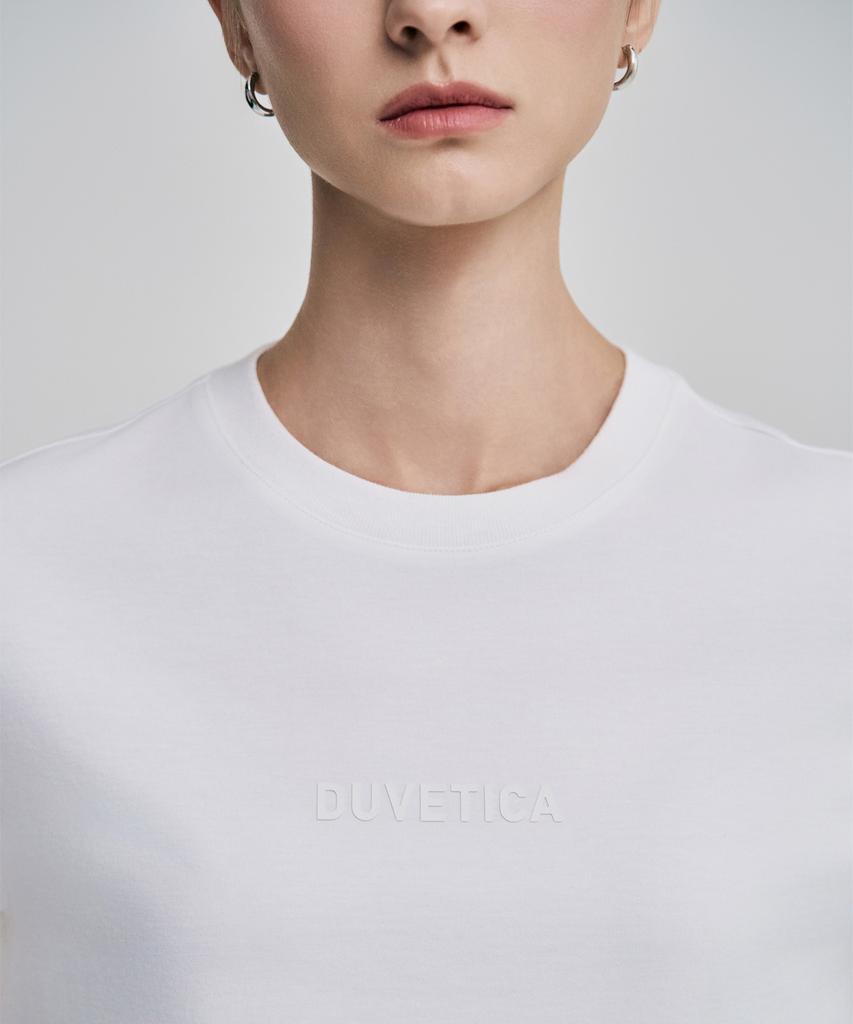 DUVETICA Mirasol Crop Light (Light Ivory) (Women'S Short Sleeve T-Shirt)