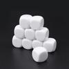 10Pcs/pack Dices Set Acrylic White Dices Teaching Props Game Accessories Mathematical Tools Round Corner Dices Set