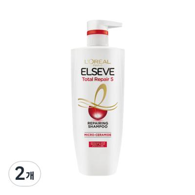 L'Oréal Paris Elsev Total Repair 5 Shampoo Melone Fruchtig-Blumiger Duft, 620ml, 2 Einheiten