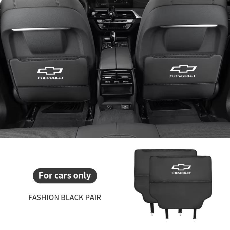 Chevrolet Aveo Bolt Onix Cruze Spark Cavalier RS Colorado Lacetti Tracker Silverado Traverse Autositz Rückseite Aufbewahrung Anti-Tritt-Matte