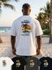 Jeneleolwogseu Cooling Summer Graphic Beach Short Sleeve T-Shirt 4 Colors Bc019 (B Type)