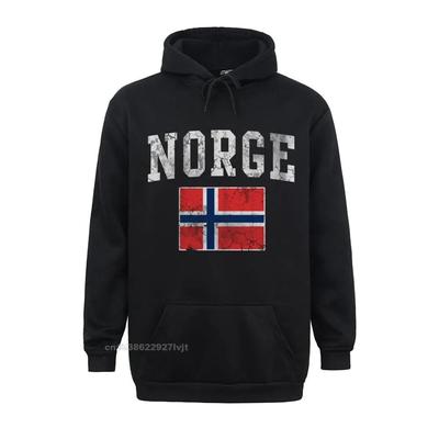 Vintage norge bandeira da noruega camisa de manga longa família algodão unisex manga longa personalizado alta qualidade hoodies unisex