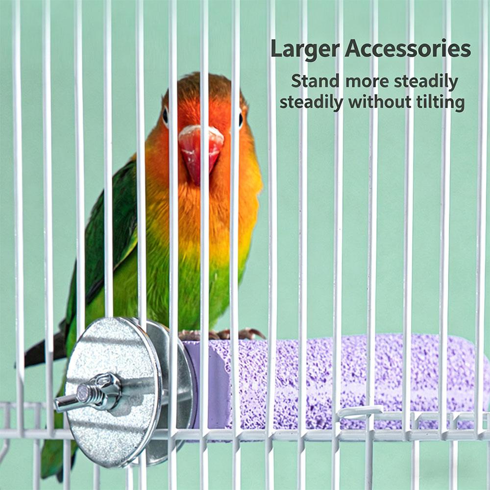 Resin Bird Perch for Claw & Beak Grinding, Anti-Scratch Parrot Standing Stick, Durable Foot Health Trimmer for Budgie Cockatiel Cage Accessories