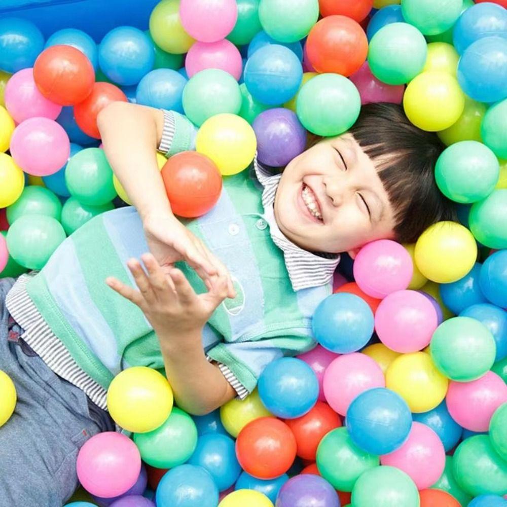 50PCS Plastic Thickened Ocean Ball Toy Montessori Ocean Ball Indoor Toys  Outdoor Playground