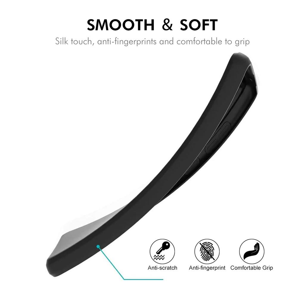 For TECNO Pova 6 4G Silicone Case ENKAY HAT PRINCE Straight Edge Cell Phone Back Cover