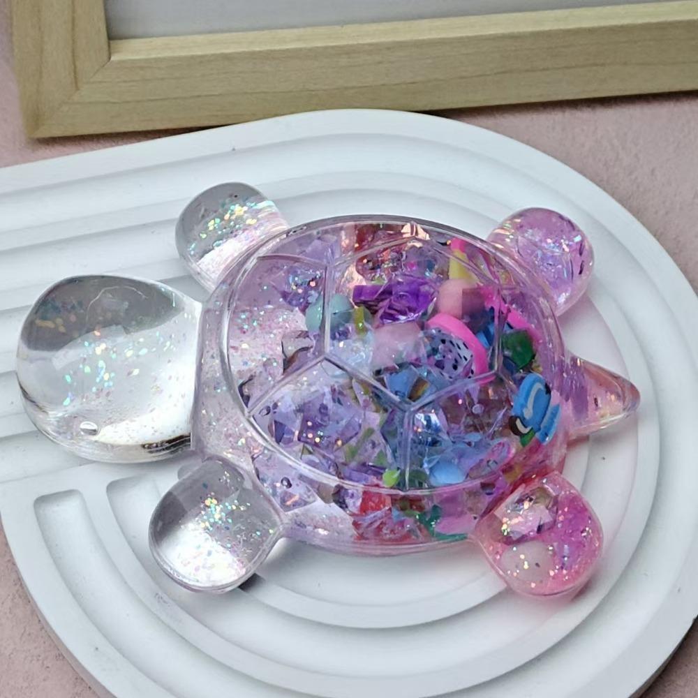 

Миниатюрная статуэтка черепахи, мультяшная игрушка-черепаха, черепаха с текучим песком, маленькое украшение, ключи от машины Style 8