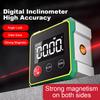 Magnetic Protractor Inclinometer Gauge with LCD Backlight Level Angle Measurement Tool for Construction Carpenter Craftsman Home