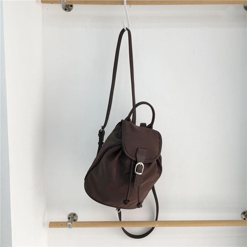 

New niche design lightweight soft cloth literary student backpack casual versatile travel backpack