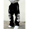 Men's Multifunctional Solid Color Drawstring Loose Casual Sports Pants for Spring and Autumn Outdoor Wear