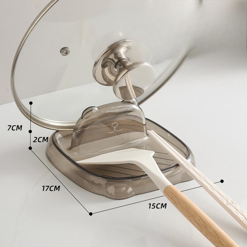 

Кухонная подставка для лопаток Настольная подставка для хранения крышек от кастрюль Разделочная доска/Доска для нарезки Подставка для крышек от кастрюль Волшебный инструмент transparent coffee + 1 pack