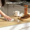 Kitchen Island, Fold-Down Countertop, Casters, 2 Drawers, Soft-Close Doors, Towel Rack, White