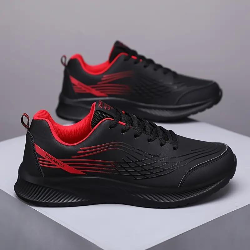 Men Athletic Running Shoes Outside Walking Soft Daily Athletic Shoes Stylish Designer Genuine Leather Sneaker Waterproof Mens Tennis Masculina