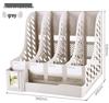 Desktop File Organizer Set: Thickened Rack & Storage Box for Office Supplies