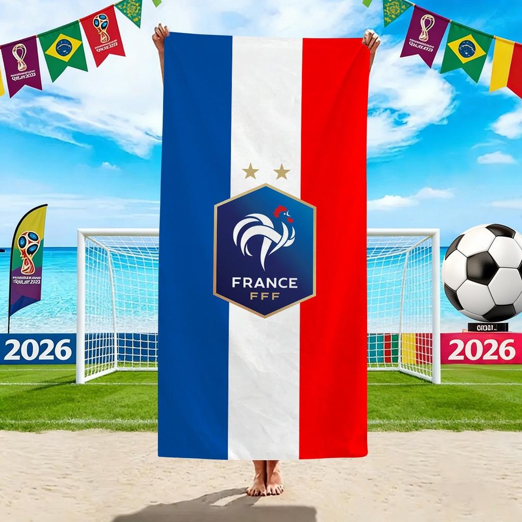 World Cup Beach Towels, Us-Canada-Mexico Football Team Microfiber Quick-Drying Absorbent Bath Towels, Sports Towels