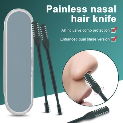1/2/3/5/12/24 Stuks Dubbelhoofd Neushaar Trimmer Scherpe Blad 360 Graden Roterende Neushaar Knipmachine Verwijderaar Mannen Vrouwen Handmatige Neushaar Trimgereedschappen