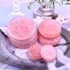 Fatias Redondas de Quartzo Rosa Jade: Aplicador de Cílios Postiços e Ornamento Fácil para Meninas