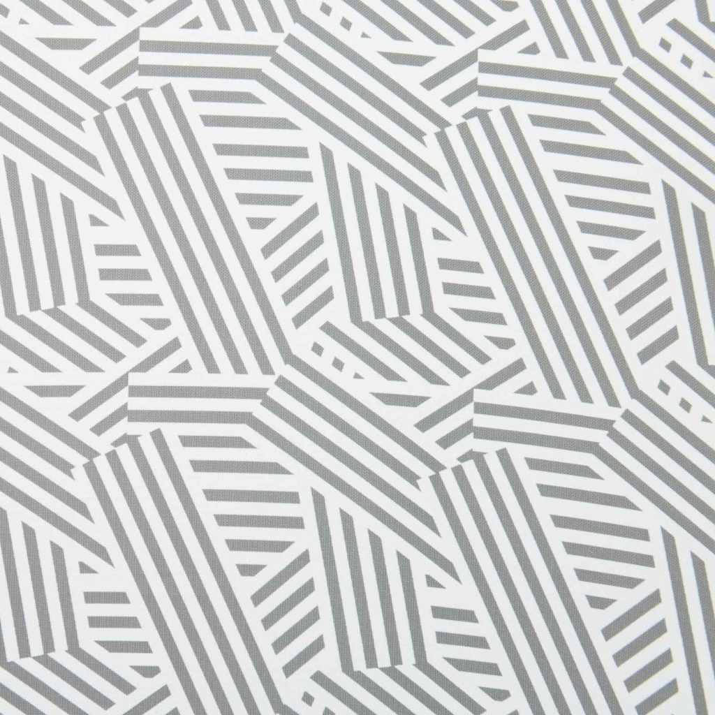 Beach Umbrella Grey and White 160 X 160 X 196 Cm