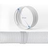 Exhaust Hose Extension 15cm Long for Portable Air Conditioner 150mm Vent Pipe with Reinforced Steel Ring Frame