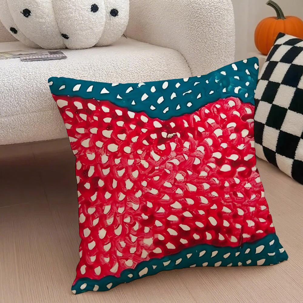 DOT ART YYAYOI KUSAMA Cushion Cover Throw Pillow Cover Hidden Button Durable Polyester Chair Cushion
