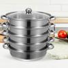 Soup Pot Classic Pans Steam for Cooking Pots with Lid Home Steamer Multifunctional Stockpot