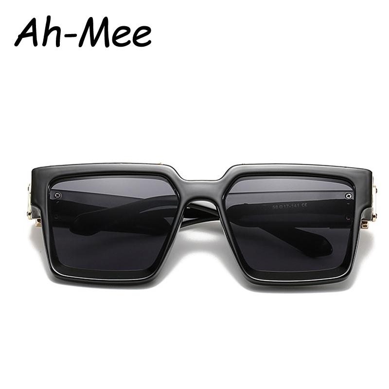 Retro Square Sunglasses Women Men Oversized Sun Glasses Luxury Brand Designer Eyeglasses For Female Vintage Shades Gafas
