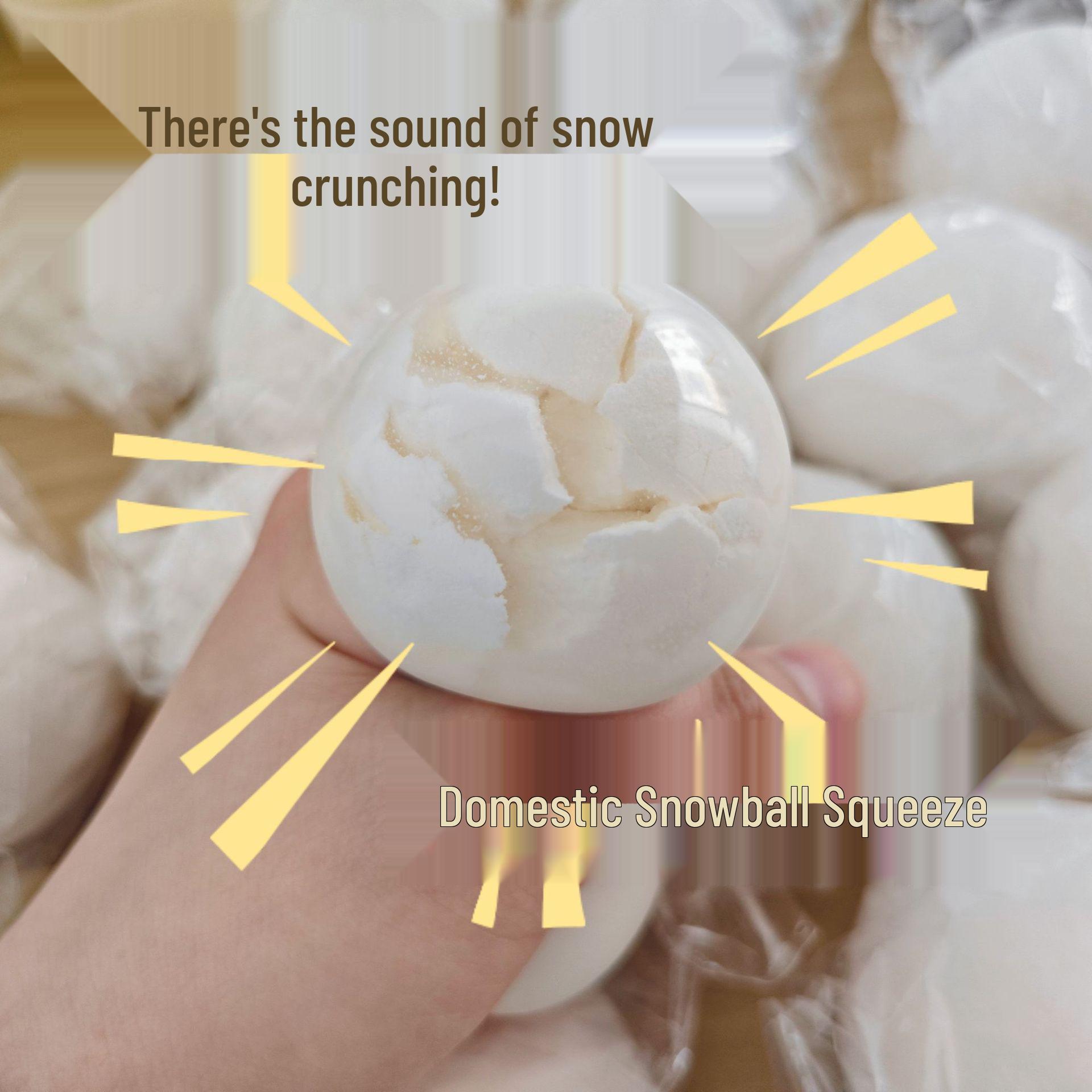 

Decompressing Snowball Squishy Stress Relief Rebound Toy 6cm Snowball белый