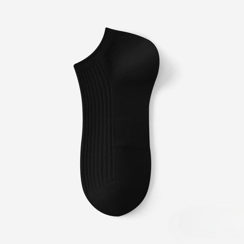 Women's Summer Thin Solid Color Versatile Anti Pilling and Anti Odor Boat Socks