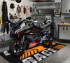 Motorcycle Mat Garage Mat Racing Display Carpet Bedroom Corridor Decorative Mat Slip-resistant Dirt-Resistant And Washable