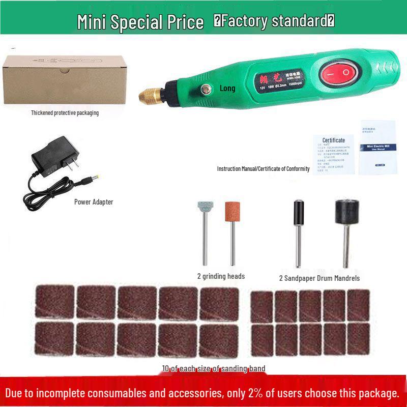 Mini Handheld Electric Grinder: Wood Carving, Jade Polishing, and Engraving Tool