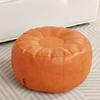 Round Pumpkin Pouf Cover Unstuffed Storage Bag Leg Bench Seat Cushion Cover  Toy Storage