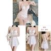 Cartoon Floral Satin Sleepwear Set With Backless Design For Women