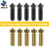 For Anycubic Kobra 3 Hotend Nozzle 0.2 0.4 0.6 0.8 1.0mm Hardened Steel Brass Nozzle For Anycubic Kobra 3 Combo Spare Parts