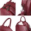 Luxury Brands Mini Backpack Women Solid Color PU Leather Shoulder Bags New Fashion Small School Bags Lady Casual Travel Rucksack