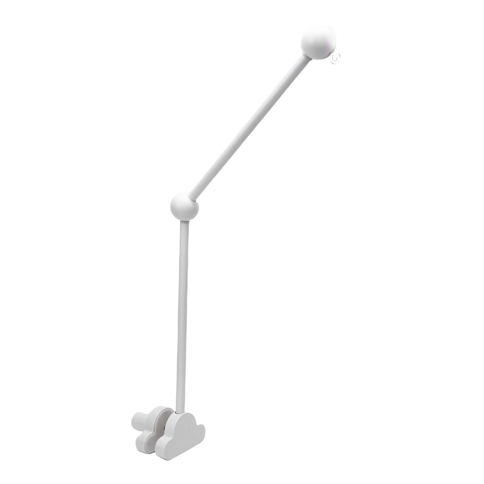 Dětský kolotoč nad postýlku Rameno Dřevěný držák na kolotoč nad postýlku Rameno držáku na dětský kolotoč pro DIY projekty white