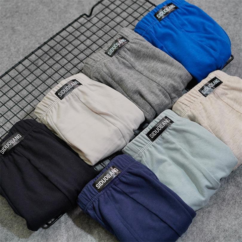 "Stollang Men's Pure Cotton Striped Boxers: Breathable & Comfortable Underwear for Middle-Aged & Elderly"