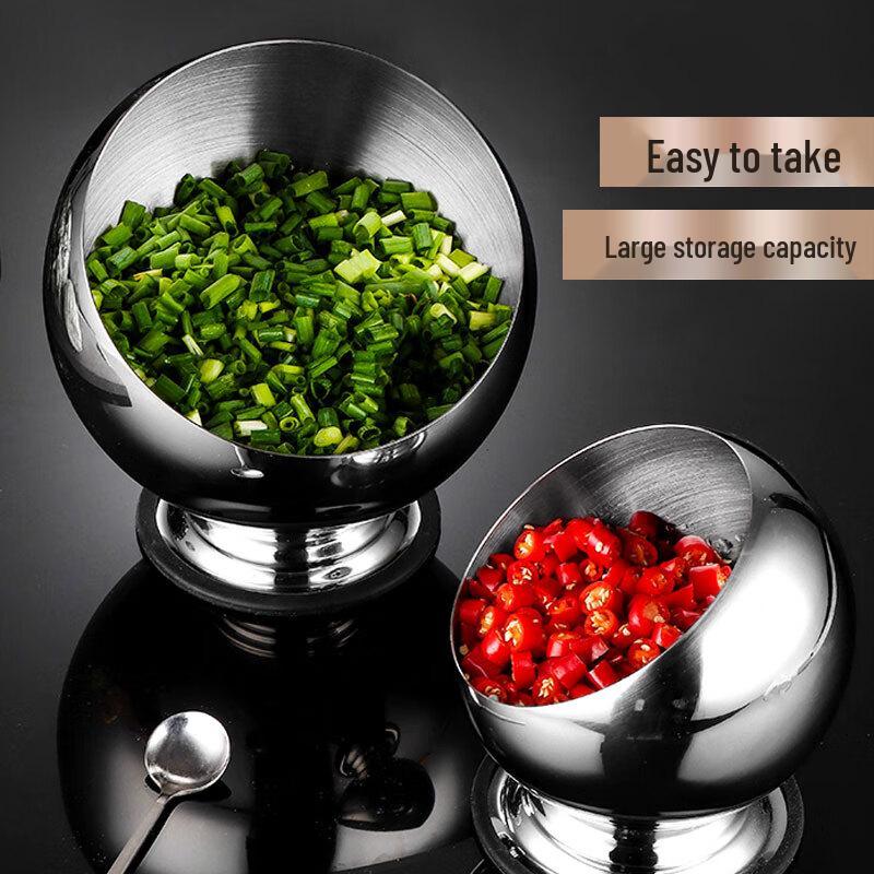 Danshi Zhiyuan Stainless Steel Hotpot Slanted Serving Bowl