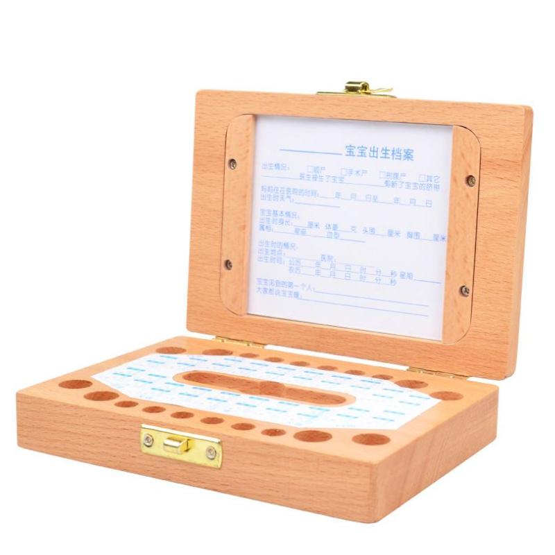 Baby Tooth Box Cartoon Dog Fresh-Keeping Box Baby Tooth Storage Room Safety and Health Gift