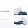 Air 12 Retro GS French Blue 2025 Kids Sneakers White Metallic-Silver Varsity-Red 153265-114