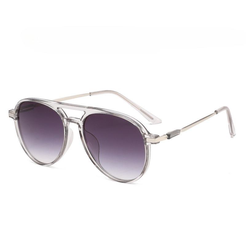 New Fashionable Double-Bridge Sunglasses Outdoor Travel UV Protection Ultra-Lightweight Sun Glasses Classic Driving Shades