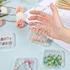 10pcs Storage Box Flip-top Jewelry Box Transparent Nail Art Box Handmade Desktop Display Box Suitable for False Nails And Additi