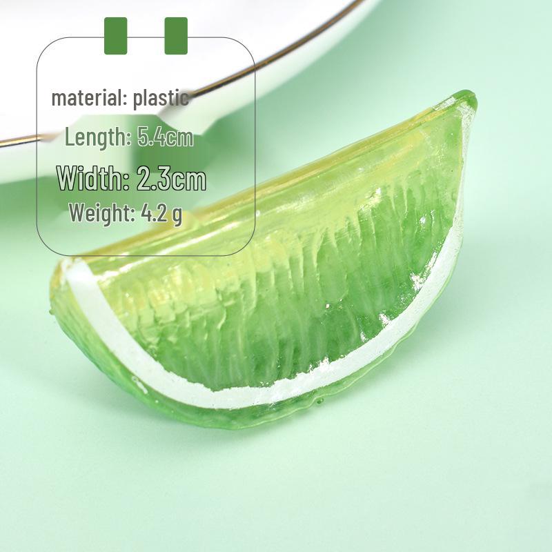 Plastic Lemon Slice Models for DIY Creative Ornaments and Kitchen or Photography Decoration Props