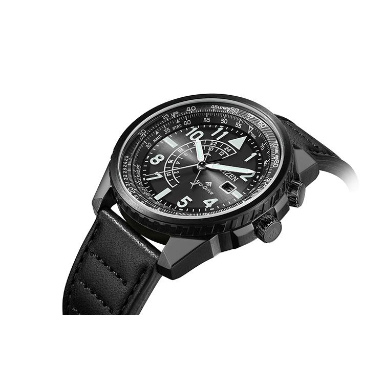 CITIZEN PROMASTER 200m Waterproof Light Powered Quartz Movement Cow Leather Strap Watch BJ7135-02E
