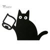 Holiday Door Accents Nosy Black Cat Topper Decor, Halloween Corner Acrylic Home Decor Top Figurine for Bathroom Bedroom Gift Lovers Mysterious