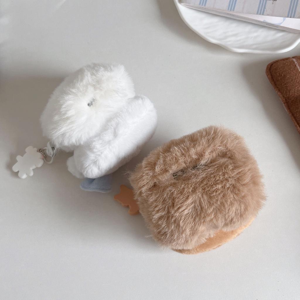 Plush Bow Line Dog for Airpods4 Apple Bluetooth 2/3 Generation AirPods Pro3 Earphone Cover
