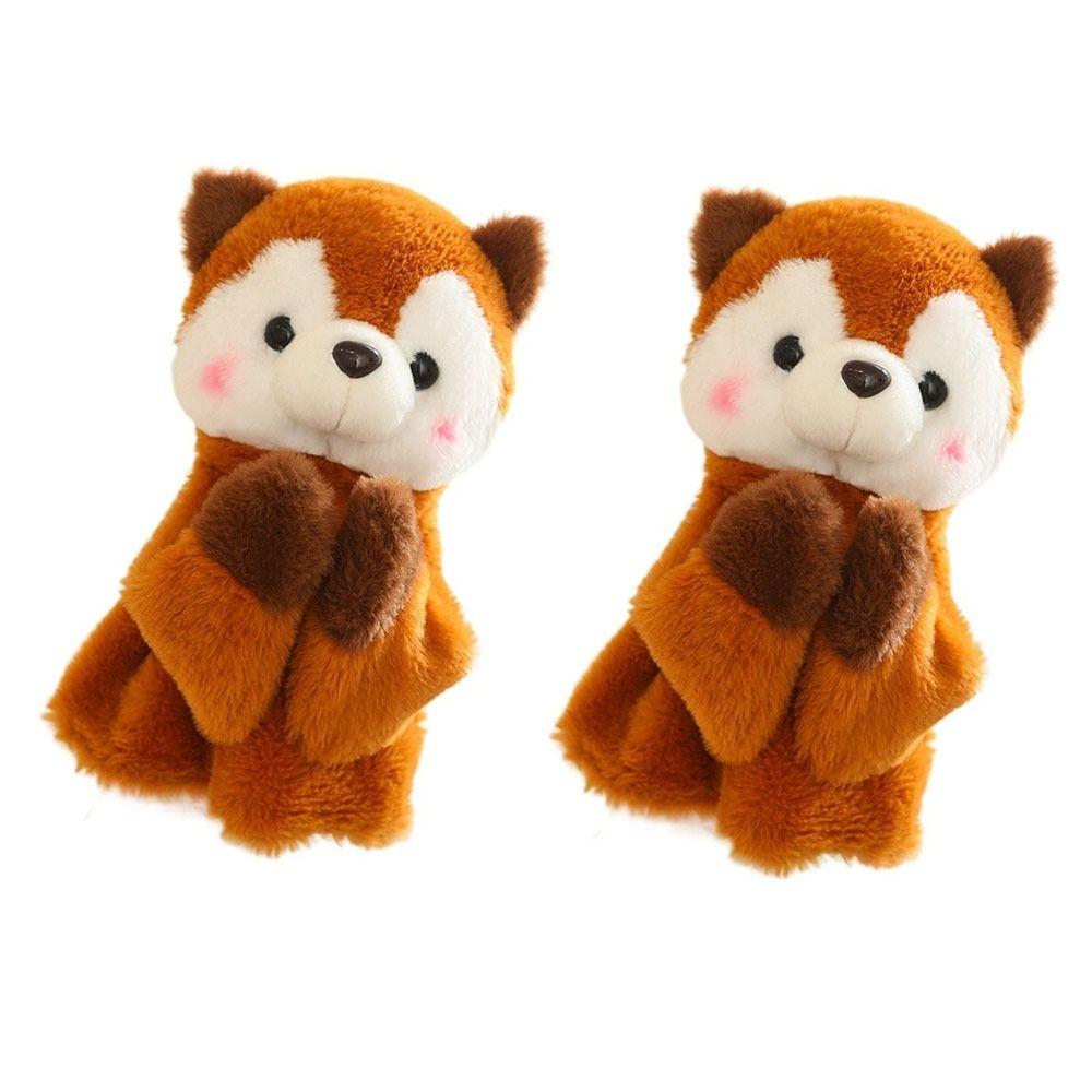 1/2Pcs Funny with Sound Boxing Dog Battle Tricky Gifts Husky Vocal Hand Puppet